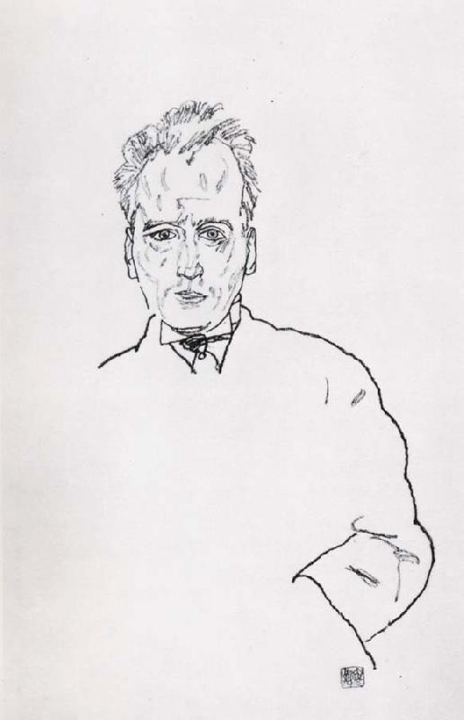 Egon Schiele Portrait of anton webern